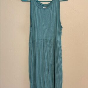 Maurices Blue Sleeveless Crew Neck Sundress Midi
